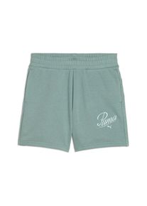 Puma , Trainingsshorts »ESS SCRIPT HIGH-WAIST SHORTS 5"« , Green Moon , N-Gr , XS -N-Gr , XS , Regular Fit
