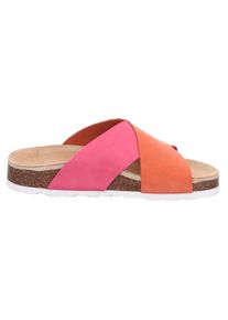 Rohde, Damen, Pantolette &raquo;ELBA&laquo; Sommerschuh, Schlappen, Strandschuh, Hausschuh mit Softfu&szlig;bett, orange-pink, 42, orange-pink, Sommerliche Pantolette 