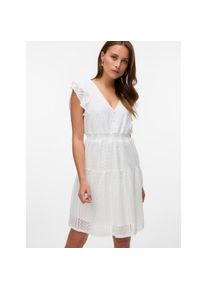 V&eacute;ro Moda Vero Moda, Damen, Minikleid &raquo;VMHONEY LACE V-NECK SHORT DRESS WVN GA&laquo; Sommerkleid, Snow White Pattern:Original lace, N-Gr, S -N-Gr, Snow White 