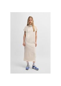 HUGO Blue , Jerseykleid »Nalle« Oversized mit Schlitz, mit Logostickerei, Jersey , Open White 110 , N-Gr , XS -N-Gr , XS , Jerseykleid von HUGO...