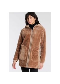 G.I.G.A. DX by killtec , Damen , Funktionsmantel »GW 60 WMN KNTFLC PRK« Wendemantel , ecru , 38 , 38 , Fleece-Wendemantel von GIGA