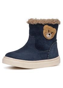 Geox , Kinder , Winterboots »B NASHIK GIRL A« Klettstiefel, Babystiefel Winterstiefel mit süßem Patch , navy , 21 , 21 , Lauflernschuh mit...