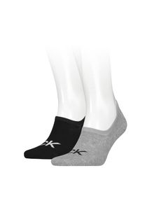 Calvin Klein Jeans , Füßlinge »CK MEN FOOTIE HIGH CUT 2P LOGO« 2 Paar, High-Cut, No Show Socks, Anti-Slip-Ferse, CK Logo , mid grey melange , 43-46...