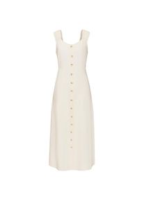 Lascana, Damen, Maxikleid mit breiten Tr&auml;gern aus Webware in Leinenoptik, sommerlich, creme, N-Gr, 36 -N-Gr, creme, Sommerkleid mit V-Ausschnitt vorn