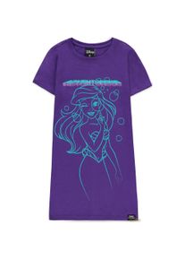 DIFUZED, Mädchen, Kleider, Disney Fearless Princess (Kids) - Ariel Girls Short Sleeved T-shirt Dress - 134/140, Violett, (134, 140)