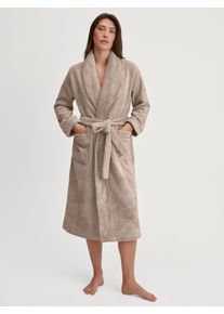 Calida Accappatoio 120 cm per Donna, S S, Beige, Momenti di puro benessere – morbido, elegante e incredibilmente confortevole