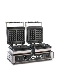 Gaufrier Bruxelles 16x10 - double, plaques de cuisson interchangeables | Professionnel | HoReCa | CHR