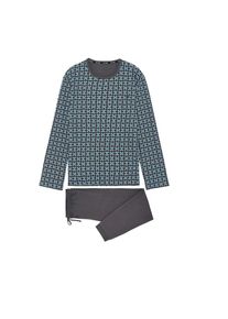 HOM Pyjama ' Aloys Long Sleepwear ' Herren blau, grau Größe S