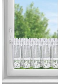 ArtFir Krátka záclona LARI P | biela 150 x 30 cm