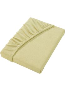 Irisette unisex Hoeslaken lindegroen Maat 90x190 - 100x200 cm