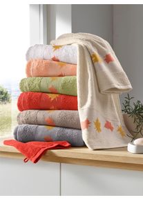 wäschepur unisex Handdoek in champagne ,maat 70x140 cm - Douchelaken, Witt, 100% Katoen