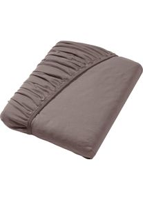 Irisette unisex Hoeslaken steengrijs Maat 90x190 - 100x200 cm