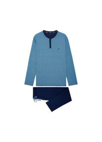 HOM Pyjama ' Martinez Long Sleepwear ' Herren blau Größe S