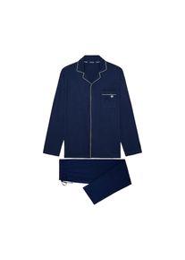 HOM Pyjama ' Rafael ' Herren blau Größe S Unifarben