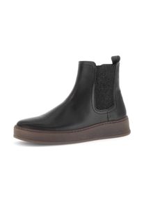 Gabor, Damen, Chelseaboots &raquo;FLORENZ&laquo; , Plateau, Schlupfboots, Ankleboots mit Wechselfu&szlig;bett, black, 41, black, Chelseaboots mit bequemer 2,5 cm 
