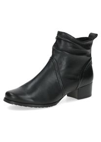 Caprice, Damen, Stiefelette , Blockabsatz, Ankleboots, Komortschuh in Weite H (= sehr weit), schwarz, 40,5, schwarz, Stiefelette mit modischen 