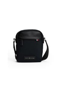 Tommy Hilfiger, Herren, Mini Bag &raquo;TH NYLON MINI REPORTER&laquo;, Men Umh&auml;ngetasche, Schultertasche, schwarz, schwarz, Materialmix aus Textil und Lederimitat