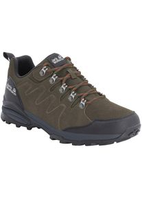 Jack Wolfskin, Herren, Wanderschuh &raquo;REFUGIO TEXAPORE LOW M&laquo; wasserdicht, Trekkingschuh, khaki, 44, khaki, Funktionaler Outdoorschuh von Jack Wolfskin