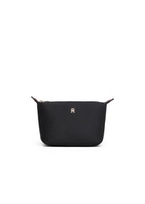 Tommy Hilfiger , Kosmetiktasche »TH ICON WASHBAG NYLON«, Unisex Minibag, Kulturbeutel, mit TH-Schmuckelement , schwarz