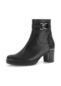Gabor , Stiefelette »St. Tropez«, Blockabsatz, Businessstiefelette mit Schmuckelement , schwarz , 38,5 , 38,5 , Elegante Stiefelette mit eleganter...