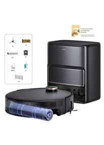Mova , Saugroboter »mit Wischfunktion Z60 Ultra Roller Complete«, Warmwasser-Wischsystem, Rollenmopp, überwindet Hindernisse, 28.000 Pa , schwarz