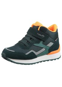 Superfit , Jungen,Kinder,Jugendliche , Klettboot »DASH WMS: Mittel« High Top Sneaker mit GORE TEX, Größenschablone zum Download , dunkelgrün-orange...