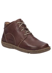 Josef Seibel , Schnürstiefelette »Neele 46«, Freizeitschuh, Komfortschuh mit Wechselfußbett aus Leder , kastanie , 40 , 40 , Bequeme Stiefelette...