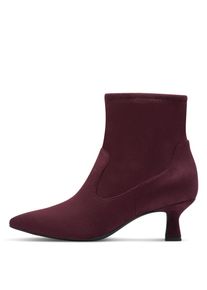 Marco Tozzi , Stiefelette, Trichterabsatz, Businesschuh, Abendschuh mit Innenreißverschluss , beere , 36 , 36 , Elegante, spitz zulaufende...