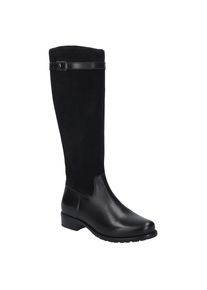 Josef Seibel, Damen, Stiefel &raquo;Chiara 05&laquo; Langschaftstiefel, Reiterstiefel, Komfortschuh in G-Weite, schwarz, 37, schwarz, Modischer Stiefel mit 