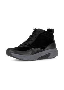 Gabor Rollingsoft , Keilsneaker, Schnürboots, High Top-Sneaker, Komfortschuh, gepolsterter Schaftrand , schwarz-anthrazit , 40 , 40 , Knöchelhoher...