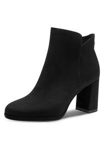 Tamaris, Damen, Stiefelette , Blockabsatz, Abendschuh, Festtagsschuh in veganer Verarbeitung, schwarz, 40, schwarz, Elegante Stiefelette mit 