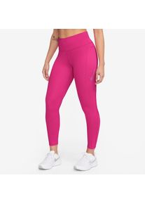 Nike , Laufhose »FAST SWOOSH WOMENS MID-RISE 7/8 LEG« , FIREBERRY/PURPLE INK , N-Gr , XL -N-Gr , XL , Lange Laufhose, ideal für Jogging und Training