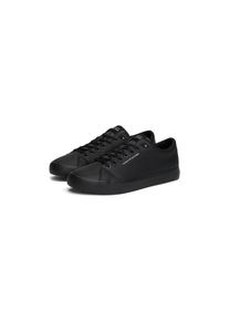 Tommy Hilfiger , Sneaker »TH HI VULC CORE LOW LTH II ESS« , Freizeitschuh, Halbschuh, Schnürer in schmaler Form , schwarz uni , 40 , 40 ,...