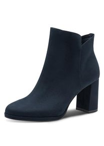 Tamaris , Stiefelette, Blockabsatz, Abendschuh, Festtagsschuh in veganer Verarbeitung , navy , 39 , 39 , Elegante Stiefelette mit zweckmäßigem...