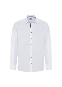 OLYMP, Herren, Businesshemd &raquo;Level 5 Body Fit&laquo; mit kontrastfarbigen Kn&ouml;pfen und Details, weiss, N-Gr, 45 -N-Gr, weiss, Langarmhemd mit verstellbaren 