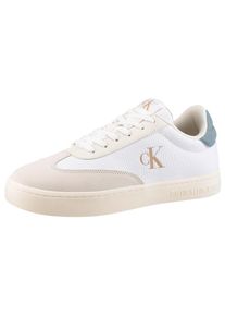 Calvin Klein Jeans , Sneaker »CLASSIC CUPSOLE LOW MIX MG« , Schnürschuh, Halbschuh, Freizeitsneaker mit Logoschriftzug , weiß-blau , 44 , 44 ,...