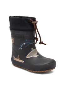 bisgaard , Jungen , Gummistiefel »thermo« Boots mit Lammwolle, Größenschablone zum Download , blau deep blue shark , 33 , 33 , Wasserabweisender...