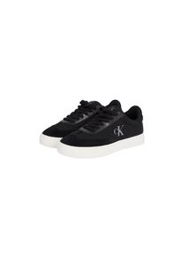 Calvin Klein Jeans, Damen, Sneaker &raquo;CLASSIC CUPSOLE LOW MIX MG WN&laquo; , Schn&uuml;rschuh, Freizeitschuh, Halbschuh mit Logoschriftzug seitlich, schwarz, 35, 