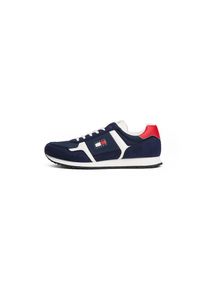 Tommy Jeans , Sneaker »TJM RUNNER CASUAL« , Freizeitschuh, Halbschuh, Schnürschuh mit seitlicher Logoflagge , dunkelblau-weiß-rot , 41 , 41 ,...
