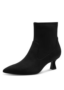 Marco Tozzi , Stiefelette, Trichterabsatz, Businesschuh, Abendschuh mit Innenreißverschluss , schwarz , 40 , 40 , Elegante, spitz zulaufende...