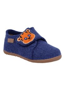 Richter , Kinder , Hausschuh »Filzi WMS: Mittel« Hüttenschuh, Klettschuh mit WMS, Größenschablone zum Download , blau , 26 , 26 , Bequemer...