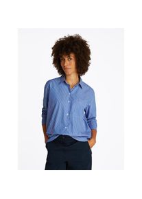 Tommy Hilfiger, Damen, Hemdbluse &raquo;ESS POPLIN EASY FIT SHIRT&laquo; mit abgerundetem Saum, Blue, 40, Blue, Hemdbluse von Tommy Hilfiger