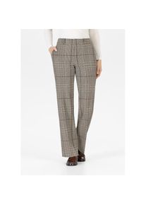 Stehmann, Damen, Stoffhose &raquo;Fenja&laquo; kariert, im Karo-Look und mit Bundfalte, potting soil, N-Gr, 34 -N-Gr, potting soil, Karierte Hose von Stehmann