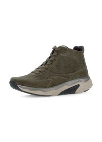 Gabor Rollingsoft , Keilsneaker, Schnürboots, High Top-Sneaker, Komfortschuh, gepolsterter Schaftrand , oliv , 43 , 43 , Knöchelhoher Sneaker mit...