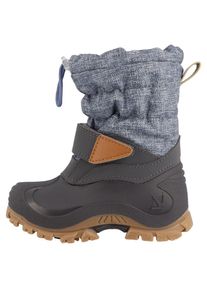 Lurchi , Kinder,Jugendliche , Snowboots »Finn« Winterboots mit Schurwolle, Größenschablone zum Download , grau-jeansblau , 26 , 26 , Robuster...