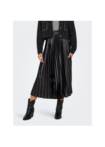 Only, Damen, Plisseerock &raquo;ONLLYON PLEATED SHINE SKIRT JRS NOOS&laquo;, Black, M (38), Black, Langer Faltenrock von Only