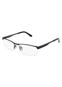 Fielmann 2127 FLEX CL Brille Herren | Fassung: Halbrand, Eckig, Schwarz Matt
