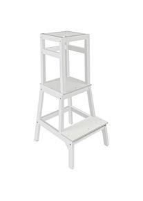 My Baby Lou Lernturm , Weiß , Holz , Kiefer , massiv , 50.4x91x42.3 cm , EN 71 , Babymöbel & Kindermöbel, Babyzimmer, Hochstühle, Lerntürme