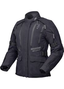 Modeka Lucano, giacca tessile impermeabile donna , colore: Nero , dimensione: 40