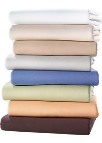 Biberna unisex Hoeslaken wit Maat 1 st. 90x190 - 100x200 cm